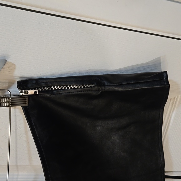 Grebrafan-black corset and skirt,4XL,faux leather,Indie Sleeze - Picture 9 of 15